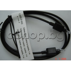 Оптически кабел 1.0 м,оптичен куплунг мъжки към оптичен куплунг мъжки,SONY/JVC и всички марки и модели от този тип ,Cable-620