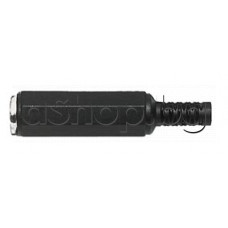 d3.5мм стерео женски жак пластмасов-черен със предпазител/за кабел