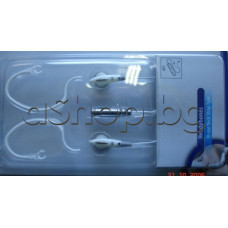 Стерео слушалки/тип-ушна мида,3.5мм-стерео жак,15мм-неодимов драйвер,32ом/0.05W,18-22000Hz,1.1m-силик.к-л