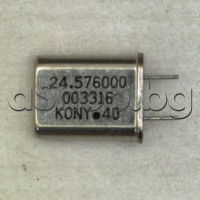 Кварц за 24.576 MHz,HC18/U,13.5x11x4.7mm