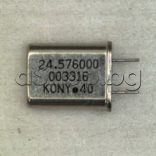 Кварц за 24.576 MHz,HC18/U,13.5x11x4.7mm