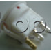 Кобиличен микроключ за панел,250 VAC/6.5A,On/Off,d19.5x15 мм,3-изв.2-пол.,AMP=4.8mm,бял с черв.капачка-светещ