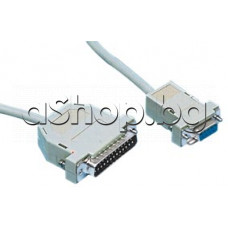 Модем кабел DB9p-женски към DB25p-мъжки,1.8м,Taiwan
