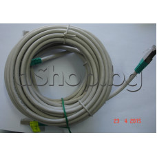 Патч кабел FTP/(RJ-45)обърнат- категория  5E,4-дв.26AWG,100MHz,сив-5м.