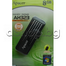 Флаш памет 8.0GB USB-2.0/1.1,max transfer.480Mb/s.,USB 2.0 Flash drive,Apacer AH323