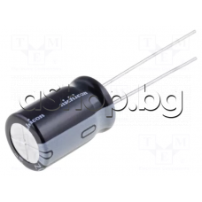 100uF/63V,Електролитен кондензатор радиален,тип ECR-Hitano,d10x13/17mm,-25....+85°C