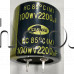 2200uF/100V,Електролитен кондензатор,тип-Snap-in,d30x30mm,-40....+85°C,Samwha HC2A228M30030HA