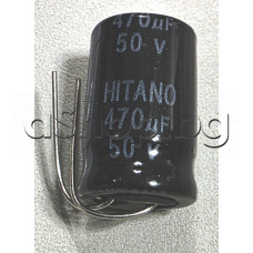 470uF/50V,електролитен кондензатор радиален,тип EHR-Hitano,d13x20mm,-40...+105°C