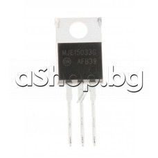 Si-P,NF-L,250/250V,8A,50W,>30MHz,TO-220,ON Semiconductor MJE15033G
