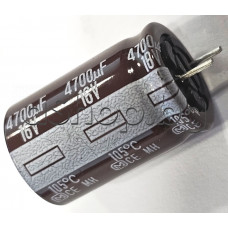 4700uF/16V,Кондензатор електролитен радиален,тип CE-MH,d16x25mm,-40...+105°C,Matsushita/Panasonic