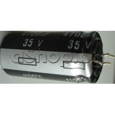 4700uF/35V,Кондензатор електр.радиален,тип-Matsushita-NHG,d18x36mm,+105°C