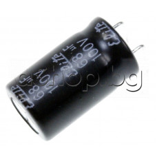 68uF/100V,Електролитен кондензатор радиален /SSL,d10x21mm,-25...+85°C