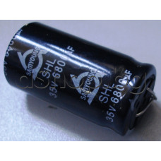 6800uF/35V,Електролитен кондензатор радиален тип Rubicon-Samyoung-SHL,d22x41mm,+85°C Samyoung