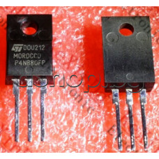 MOS-N-FET,800V,4A,35W,<3.3om(2A),TO-220F, STM STP4NB80FP