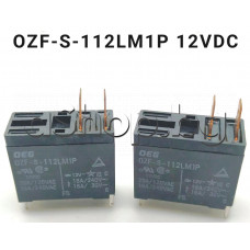 Реле електромагнитно DC12V/270om,250VAC/30VDC/16A,13x29x24mm,1-к.гр.(НО),6/4-Изв. OEG OZF-S-112LM1P 12VDC