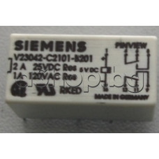 Реле DC5V/250om-bistable/1 намотка,250VAC/2A,2-конт.гр./НО-НЗ,20x10xH11mm,8-изв.V23042-C2101-B201 Siemens