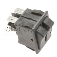 Блок от 2-ключа(кафе/пара),черен,16A/250VAC,amp-6.5mm,De Longhi BAR-14CD