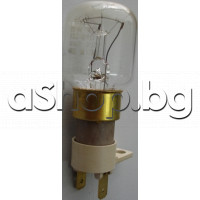 Лампа за МВП 25W/240VAC/T=300°C,с едно ухо за закр.,AMP-4.68мм,De Longhi MW-310