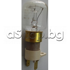 Лампа за МВП 25W/240VAC/T=300°C,с едно ухо за закр.,AMP-4.68мм,De Longhi MW-310