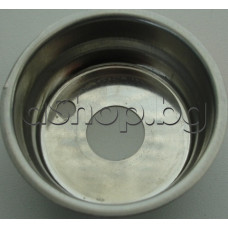 Цедка 2-дози d60xH25mm с дупка за крем шайба на кафемашина,De Longhi EC-190CD,EC-410,BAR-14CD