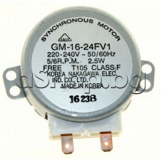 Електродвигател за чиния на МВП 220VAC/50/60Hz,5/6rpm,2.5W,с метална ос d7x11mm/скосена,De Longhi Електродвигател за чиния на МВП 220VAC/50/60Hz,5/6rpm,2.5W,с метална ос d7x11mm/скосена,De Longhi