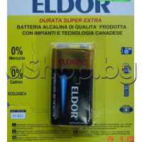 6LR61,9V,Алкална батерия/с макс.капацитет,Eldor