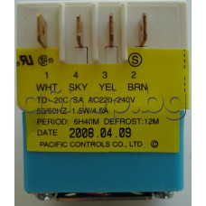 Таймер TMDE714TFI за размразяване на хладилник 240VAC/50Hz/5A-Sankyo,Samsung SR-28/29,SR-32/33,Beko DNE-33080,AEG