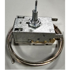 Термостат с бутон за размразяване к-т за хладилник с осезател 0.8м, 2-изв.x 6.5мм,6A/250VAC,K60-P1119 Ranco