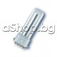 Лампа Dulux S/E 11W/840(Osram-Dulux S/E) флуоресцентна за хладилник 11W/90VAC,900Lm,цокъл 2G7,214мм,Samsung SR-L628EV