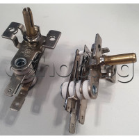Терморегулатор   KST-201A-A ,250VAC/10A, T250 ,КSТ201A ,2-изв.x6.35mm,ос-d6x20мм,  планка от минифурна и др.дребни уреди