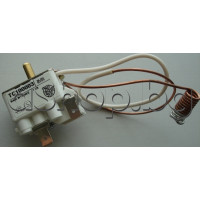 Терморегулатор с осезател(кап.тръб.-0.5м),2-изв.x 6.35мм за конвекторен радиатор 6-30°C,16A/250VAC, Airelec/Basic
