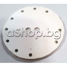 Силиконово уплътнение - гумен диск от крем шайба d54x3.5мм. бяло на кафемашина ,SOLAC