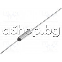 Термопредпазител за 110°C,±5°C,250VAC/10A,d4x12mm/изв.d1.0mm,червен,G4A00 Microtemp