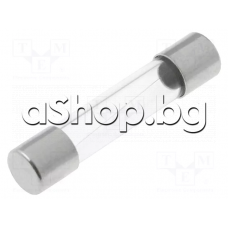 Предпазител стопяем бърз стъклен,250V,20.0A,6x32 mm,Siba 189000.20