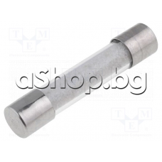 Предпазител стопяем бавен(с времезакъснение) d6.3x32mm стъклен ,3.15A/500VAC ,I1=1.0kA,Eska 632.322