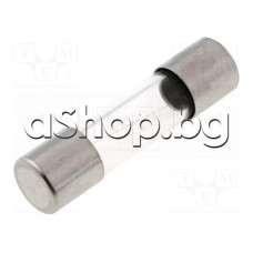 Предпазител стъклен-стопяем бавнодействащ,250V,2.5A,5x20 mm,T2.5A/250V,ZKT-2.5