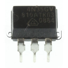 Optocoupler,3500/30,0.5/10mA,CTR>100,LED/NPN m.B,6-DIP ,4N35GV Vishay
