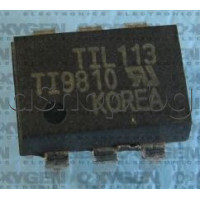 Optocoupler,5000/30V,CTR min 300%,125mA,LED,Dar.m.B,6-DIP,TIL113 Texas Instruments