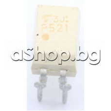 Opto-Coupler,2500/55V,CTR 100-600%,Ic=2.4/If=8mA,LED/NPN o.B.,4-DIP,P521/G,Toshiba TLP521BL