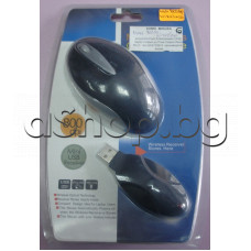 Безжична USB оптична мишка с 3-бут.с скрол с мини USB приемник,800dpi