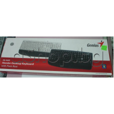 Тънка клавиатура USB-slim keyboard with plam rest,Spill proof design,Genius Combi