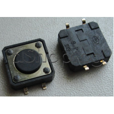 Tact switch,12x12x4.3mm,бутон d7x0.8мм,4-изв.хориз.монтаж,SMD-вариант