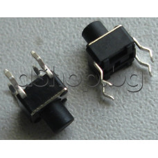 Tact switch-микробутон,6x6xH4mm,3.5mm-бутон,с 4-извода,хориз.50V/50mA,TS-06E/TS-3