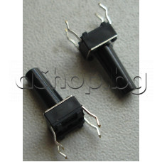 Tact switch-микробутон,6x6x9.5mm-бутон,с 4-извода,хориз.50V/50mA,TS-06D/TS-7G