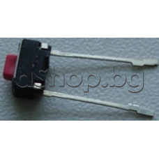 Tact switch-микробутон,3.5x6x3.5mm,бутон 1.5мм,2-извода-15мм за  хориз.монтаж,50V/50mA