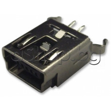 USB-B mini 5-изв.букса женска за печатен монтаж нормален-вариант Cvilux CU04SAV15B0