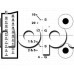 21p скарт кабел към 2 чинча(RCA) plug с с ключ за видео сигнала на скарта,1.5 м