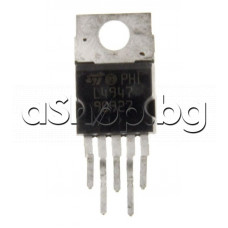 IC, Lo-drop, Reset, +5V, 0.5A,±2%, TO-220/5 , STMicroelectronics L4947