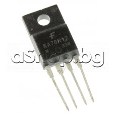 IC ,Voltage regulator,Lo-drop,+12V,1A,-20..+80°C,TO-220F/4 ,Fairchild /Samsung KA78R12CW