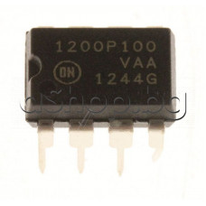 IC,PWM Controller for low-pover univ.Off-line supl.,100kHz,Vcc=16V,8-DIP,P1200P100,1200AP100, ON Semiconductor,NCP1200P100G